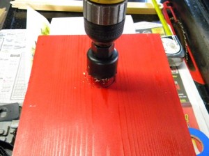 Drilling Hole for Birdhouse Predator Guard
