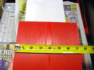 Measuring for placement of Birdhouse Predator Guard