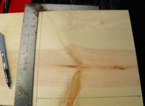 Measuring the birdhouse base 