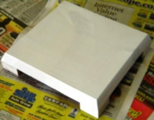Painted birdhouse base