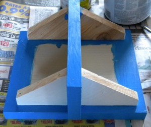 Birdhouse Roof Painted