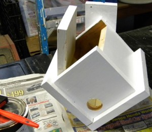 Wren Birdhouse Primed Wren Birdhouse Primed