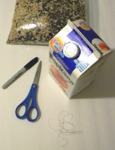 Milk Carton Bird Feeder Supplies