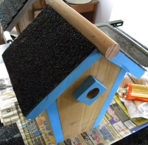 Painting Wooden Birdhouse