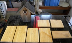 Wooden Birdhouse Pieces